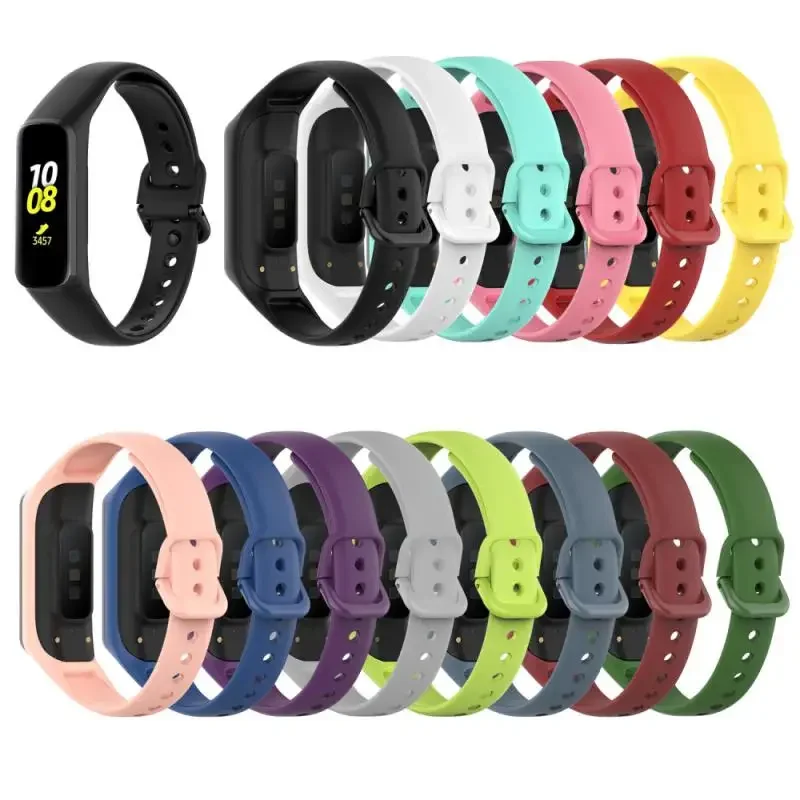 สําหรับ Samsung Galaxy Fit 2 SM-R220 ซิลิโคนสายรัดข้อมือสร้อยข้อมือสายคล้องคออุปกรณ์เสริมสําหรับ Galaxy Fit2 SM-R220