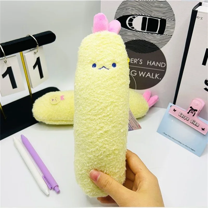 

Sumikko Gurashi Tenori Shrimp Plush Pencil Cases for Girls Kids School Anime Kawaii Cute Pencil Pouch Small Storage Bag