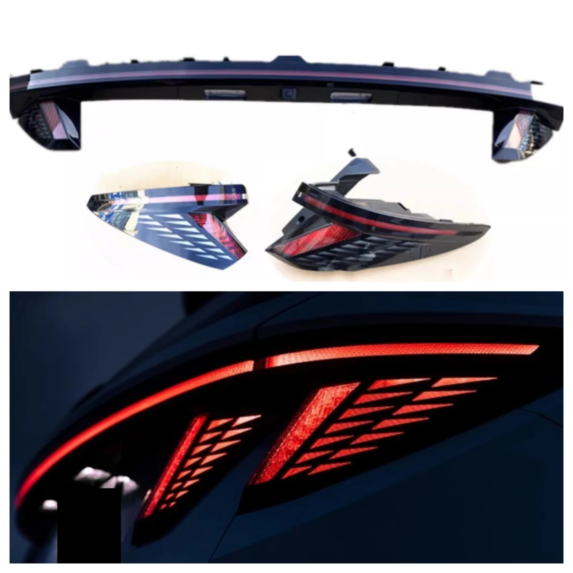 

Body Kit Led Through Lamp for Hyundai Tucson L NX4 5th Taillight Assembly Brake Light Turn Signal Car Accessories