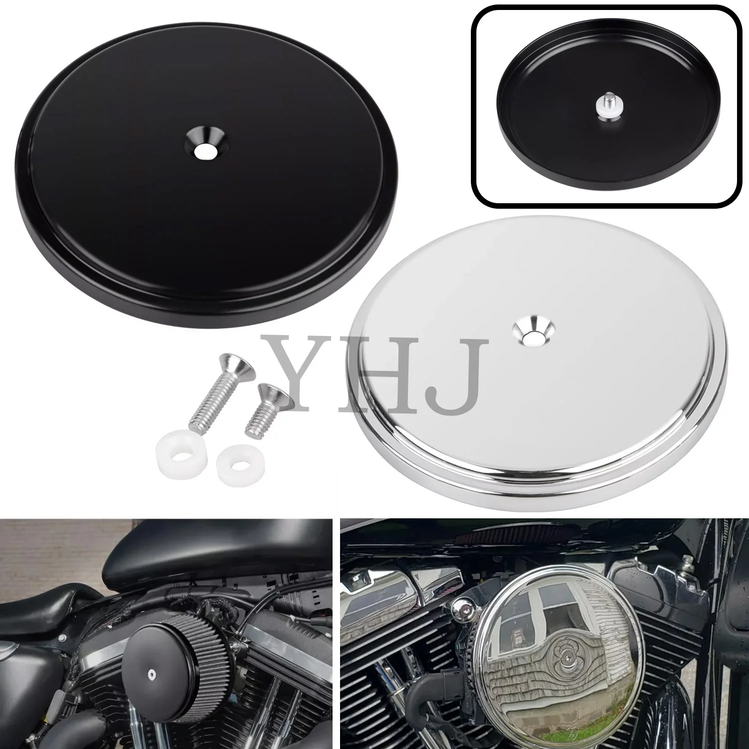 

For Harley Dyna Street Bob 99-08 Softail Low Rider 2000-2015 Touring Electra Glide 99-2013 Motorcycle Stage 1 Air Cleaner Cover