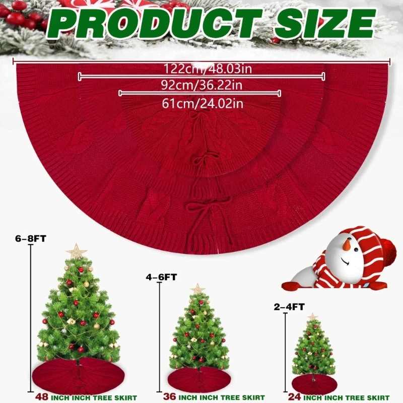 Handwoven Christmas Tree Stand Cover for Holidays Stylish Tree Skirt Decorations Colorful Winter Charm Tree Dropshipping