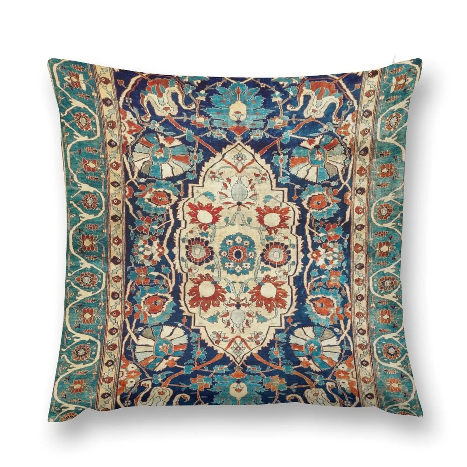 

Heriz or Tabriz Persian Silk Rug Print Throw Pillow Covers For Sofas Cushions Cover pillow