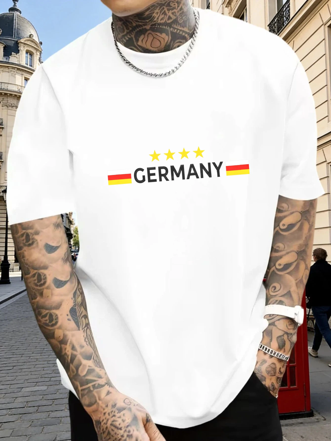 T-shirt Nera da Uomo con Stamp - Street Fashion Germany recensione e prezzo