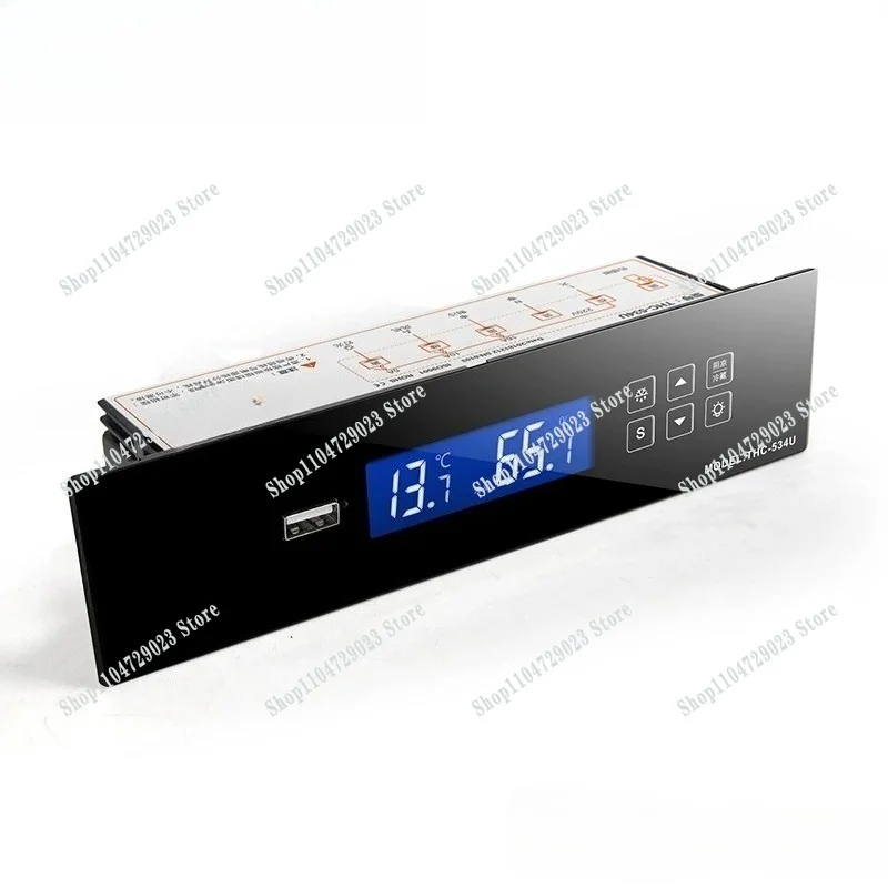 Embedded Shade Cabinet Thermostat THC-534U LCD Display Customizable Panel Data Export Function
