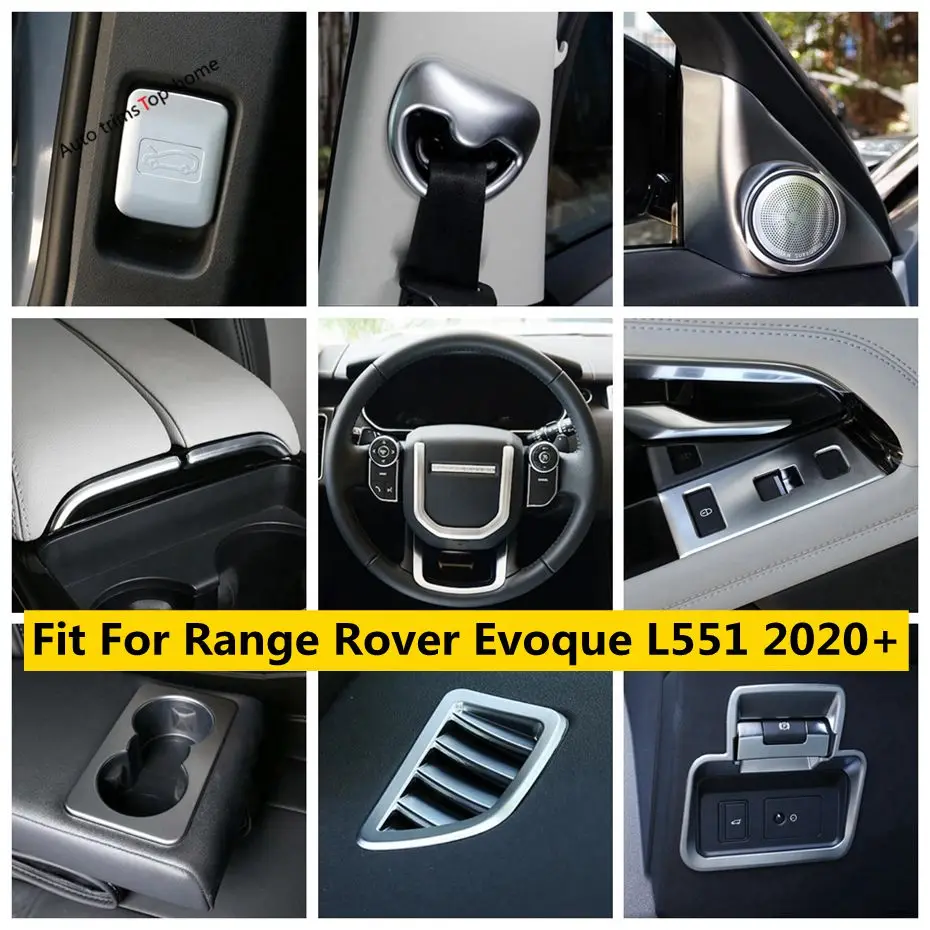 

Pillar A / Gear Shift / Water Cup Holder / Window Lift Button Cover Trim Fit For Range Rover Evoque L551 2020 - 2023 Accessories