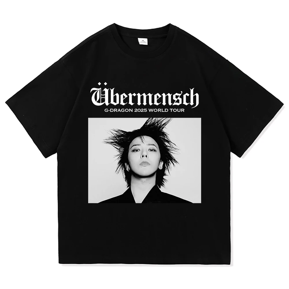 G Dragon Übermensch T Shirt Men/Women Aesthetic Funny Letter Print
