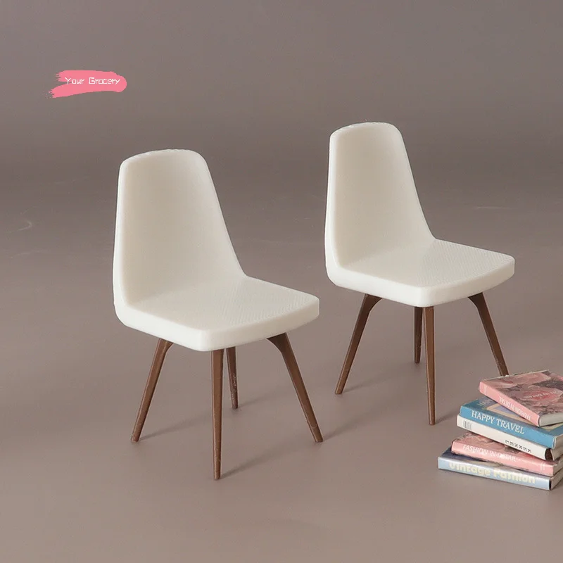 ชุดเก้าอี้และโต๊ะขนาด 1/12 สำหรับตกแต่งห้องนั่งเล่นบ้านตุ๊กตา ฉากจิ๋ว ของตกแต่งบ้านตุ๊กตา