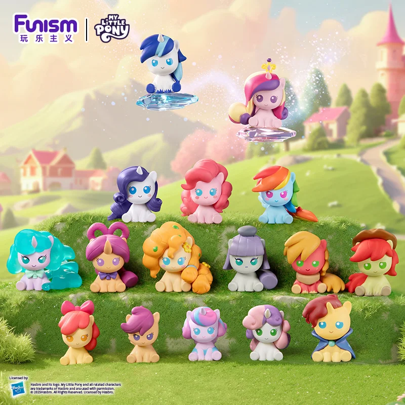 Set Kotak Misteri My Little Pony Magic Bottle - Mainan Mini Bean dengan Karakter Applejack dan Pinkie Pie, Dekorasi Meja Lucu untuk Hadiah Ulang Tahun