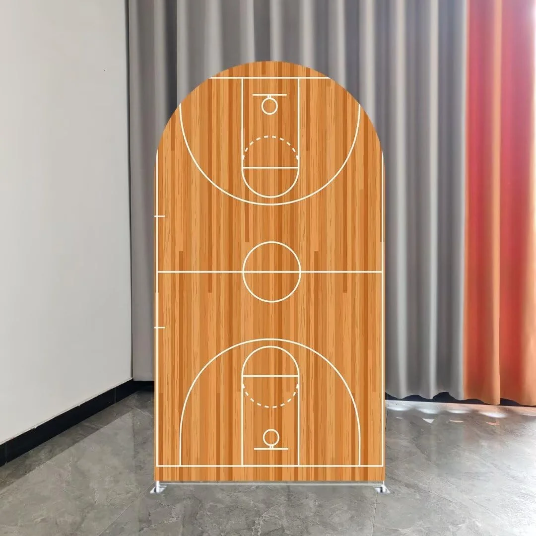 Sport Soccer Field Arched Stretchy Fabric Cover Football Theme Arch Stand Backdrop for Birthday Party Baby Shower Decorations