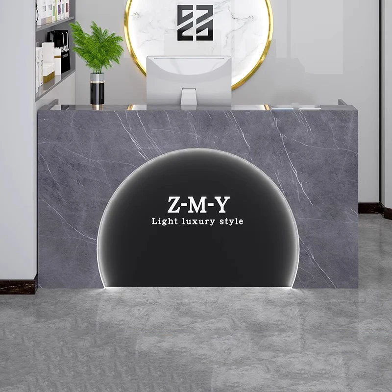 

Modern Office Reception Desk Counter Decorations Hotel Beauty Reception Desks Simple Modern Cashier Salon Commercial Furniture