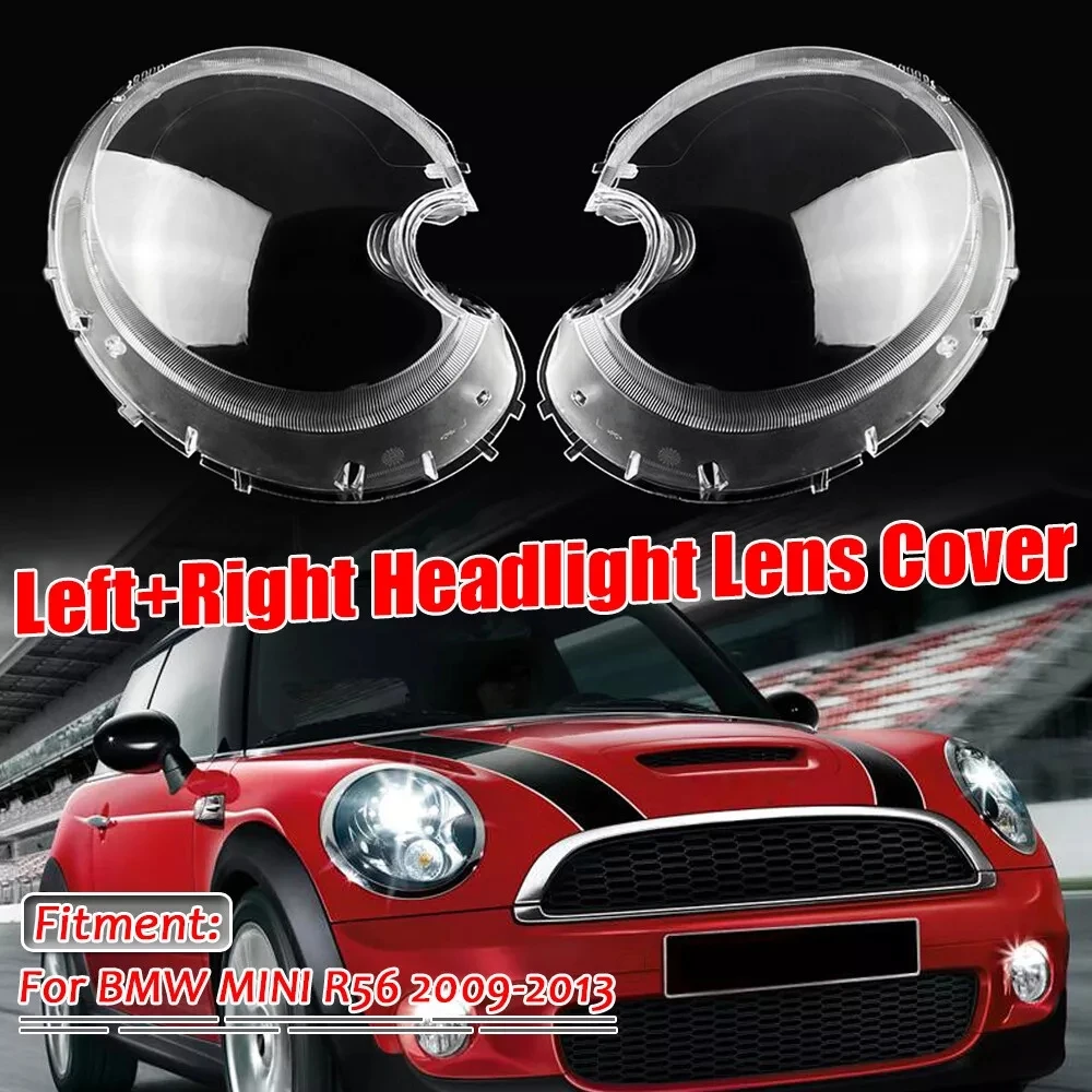 

Left Right Headlamp Headlight Lens Cover For BMW Mini R56 Cooper Hatchback 2009-2015 Front Transparent Lampshade Headlamp Cover