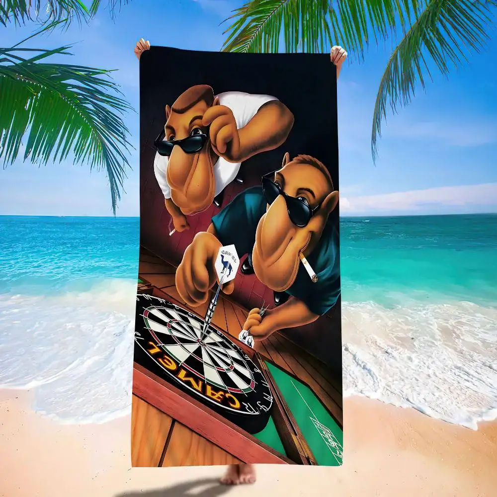 Cool C-Camel Bath Towel Microfiber Soft Water Absorbing Breathable For Girl Kids Decorative Cartoon Beach Towel
