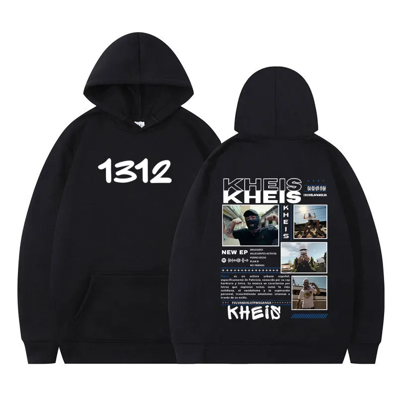 Rapper KHEIS Album Tour Graphics  Hoodie Men Women Hip-hop Sweatshirt Casual  Loose Autumn Winter Fashion Harajuku Pullover Tops