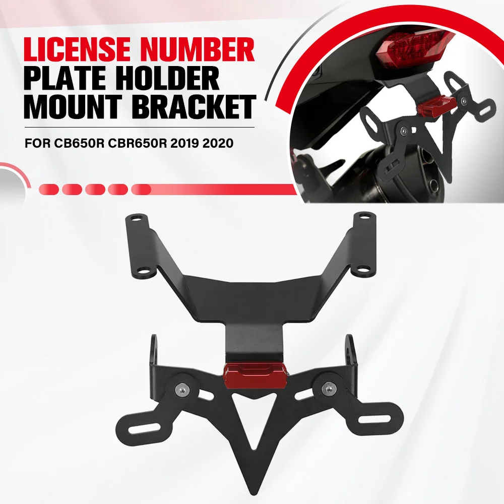 

For HONDA CB650R CBR650R 2019 2020 CB 650R CBR 650R Motorcycle License Plate Holder Tail Light Bracket Tidy Fender Eliminator