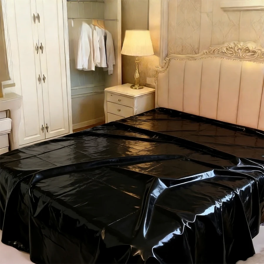 Pure Black PVC Waterproof Mattress Cover Bedroom Anti Dirt and Anti Fouling Mattress Cover All Season Universal Version