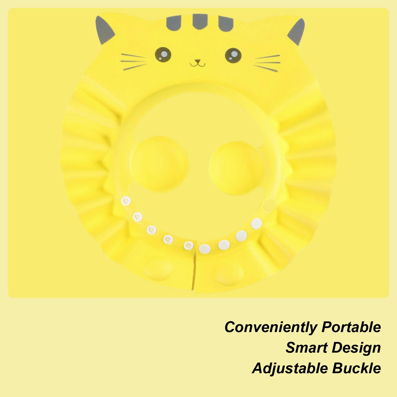 

Babies Shower Cap Kids Shower Shampoo Cap Adjustable Babies Shower Cap Bathing Cap Must-have for Children Kids and Toddler