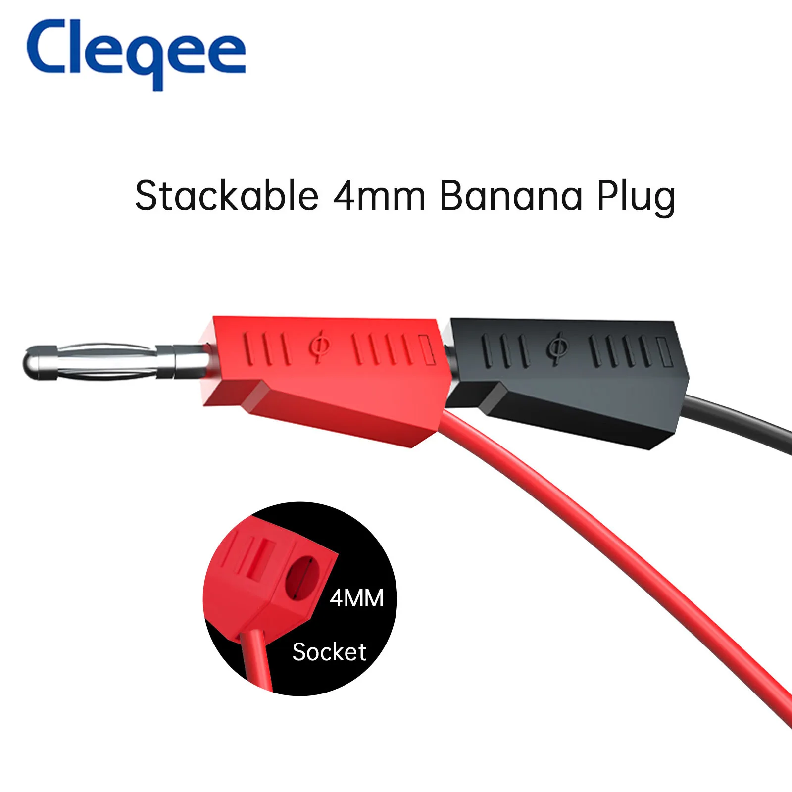 Aleqee-Gels empilables pour touristes, fils de prise, pinces crocodiles, pince à crochet de test, multimètre, kit de fils de test pour électrique, P10 laqué B, 6 pièces