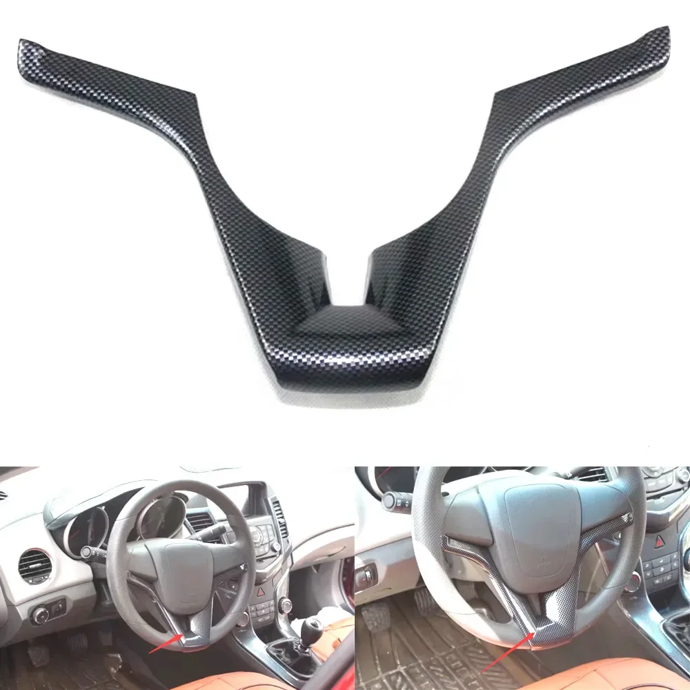 

For Chevrolet Cruze 2009-2013 Car Steering Wheel Decoration Bezel Stickers Interior Car Accessory 4 Colors