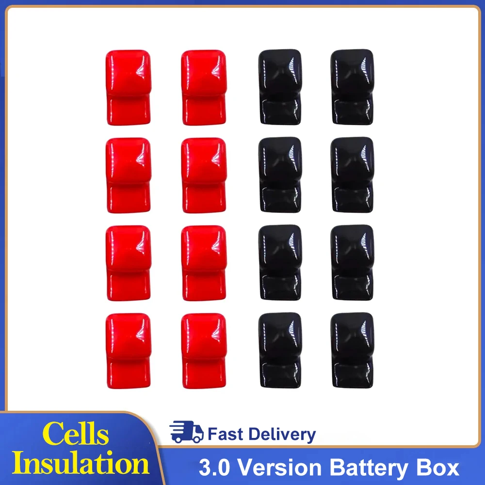 16 Pcs Loose Protector Battery Terminal Cover Battery Flexible busbar Isolation Cover Terminal PVC 230Ah 280Ah Cells Insulation