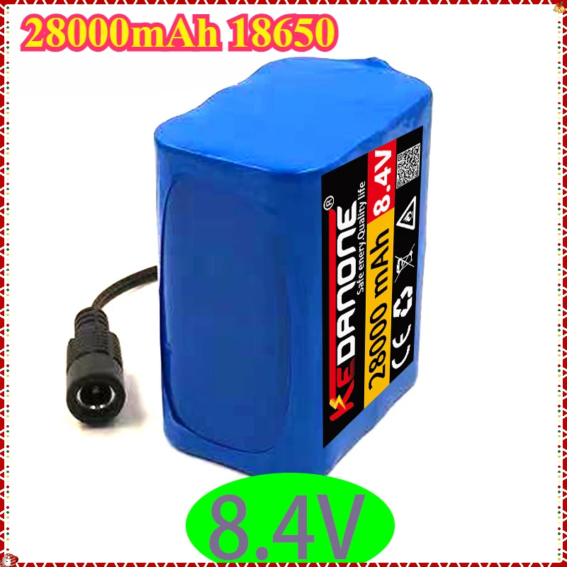 8.4V 2800mAh 18650 Li-Ion rechargeable battery pack for bicycle headlights