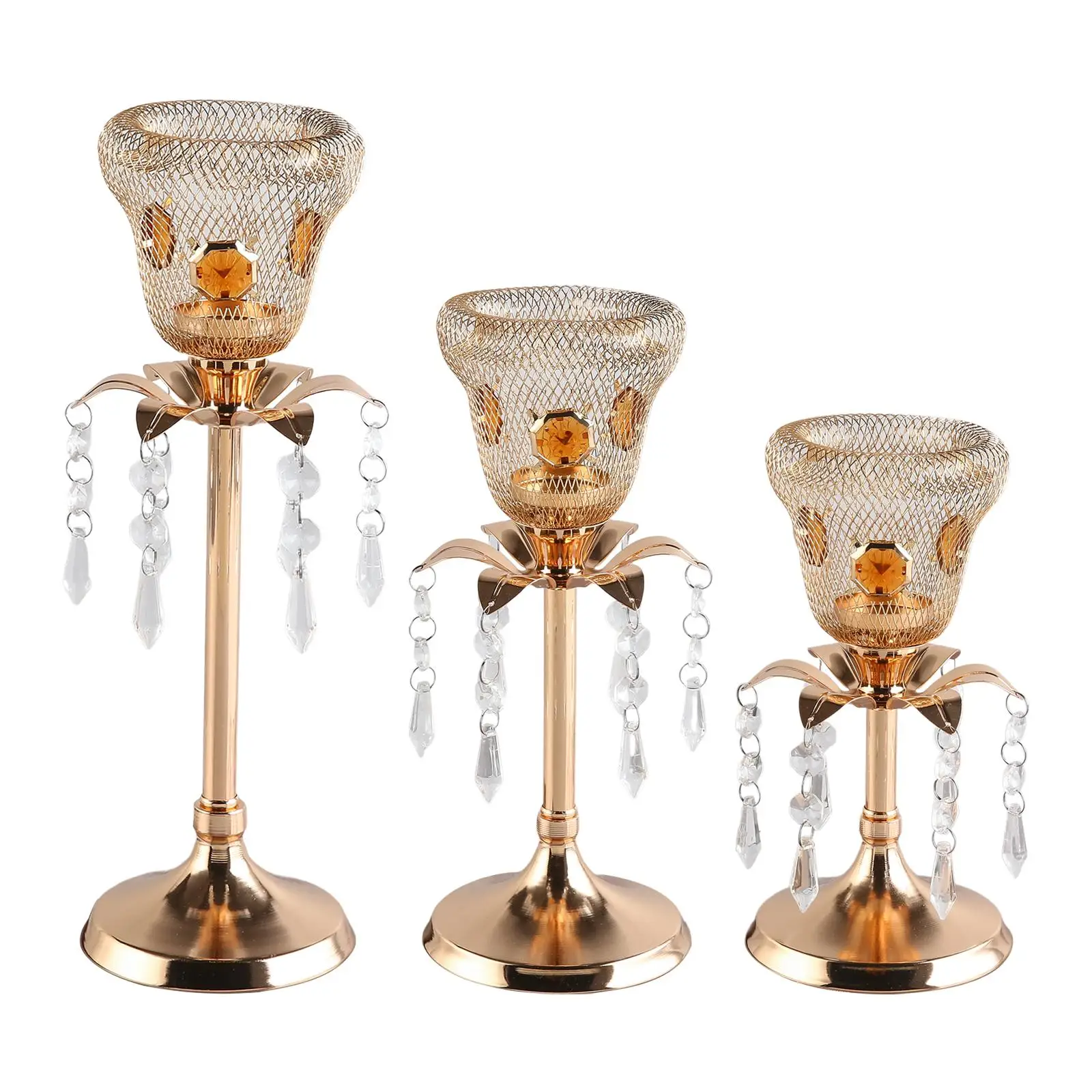 Tealight Holder Tall Candlestick Holders for Coffee Table Mantel Celebration