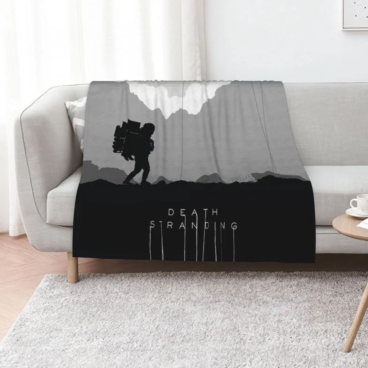Death stranding Throw Blanket Thermal Personalized Gift Sofa funny gift Cute Shaggy Blankets