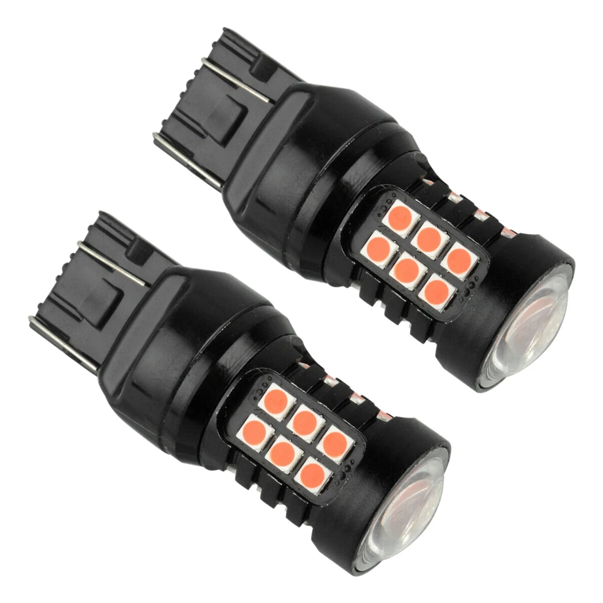 for Honda Civic Accord CRV Red Strobe Flashing Brake Tail Light Blinking Lamp 7443 T20 2Pcs