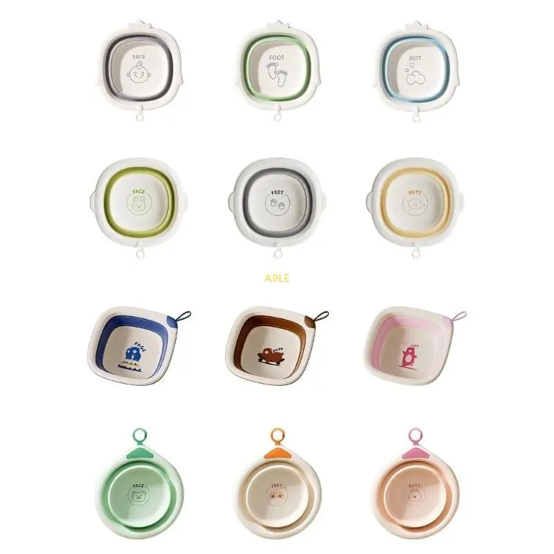 حوض استحمام صغير قابل للطي من البولي بروبيلين + TPE للعناية بالقدمين والوجه