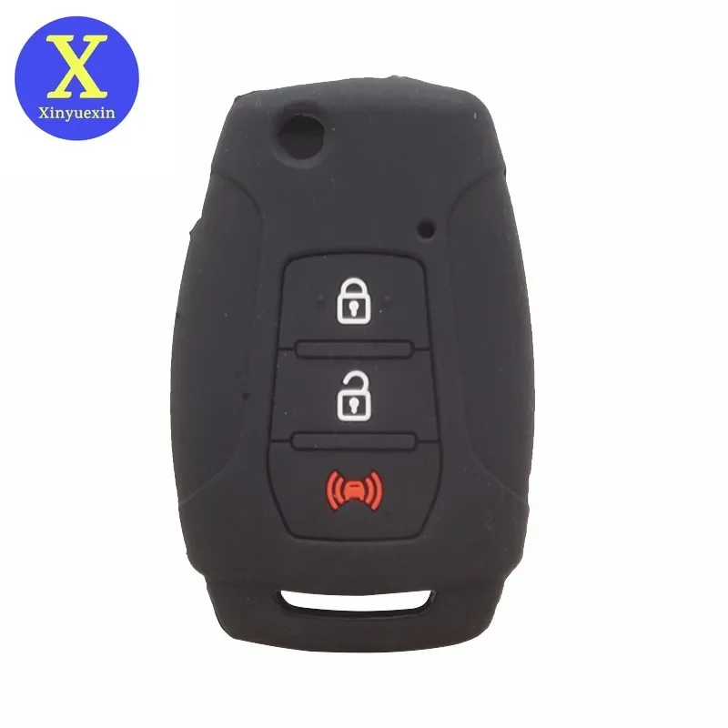 Xinyuexin-funda de silicona para llave de coche Ssangyong Korando 215/65, R16, 225/60, R17, funda protectora para mando a distancia, accesorio para coche