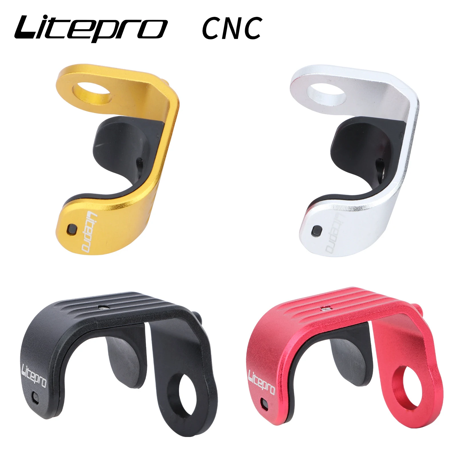 Litepro E Buckle For Brompton Folding  Modification E-typ Aluminum Alloy E-Shaped Hook Front Fork Hook E-Shaped Buckle