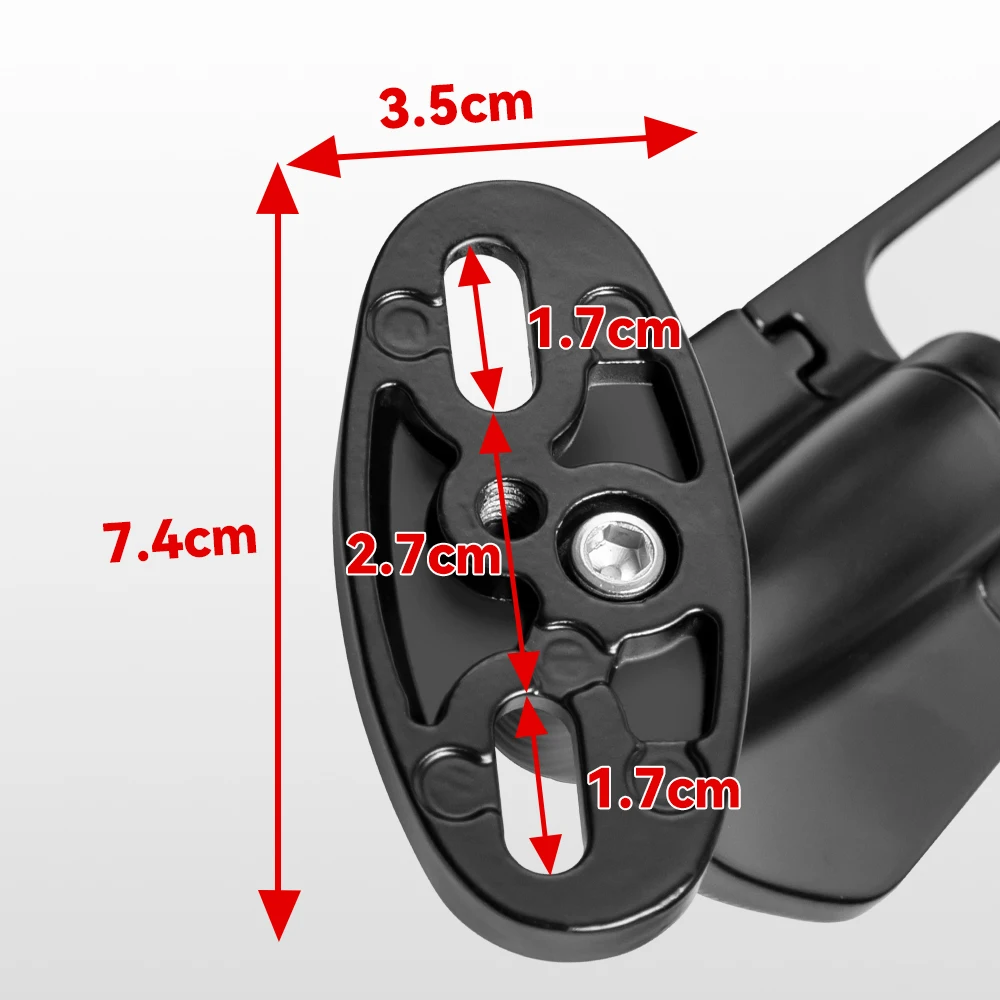 For YAMAHA YZF R6 R1 R25 R3 R125 R15 Motorcycle Mirror Modified Wind Wing Adjustable Rotating Rearview Mirror Moto Accessories