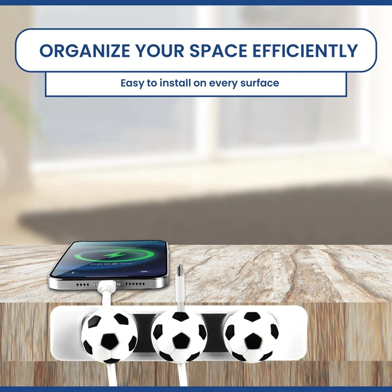 Soporte magnético para cables de coche, Clips para cables de escritorio