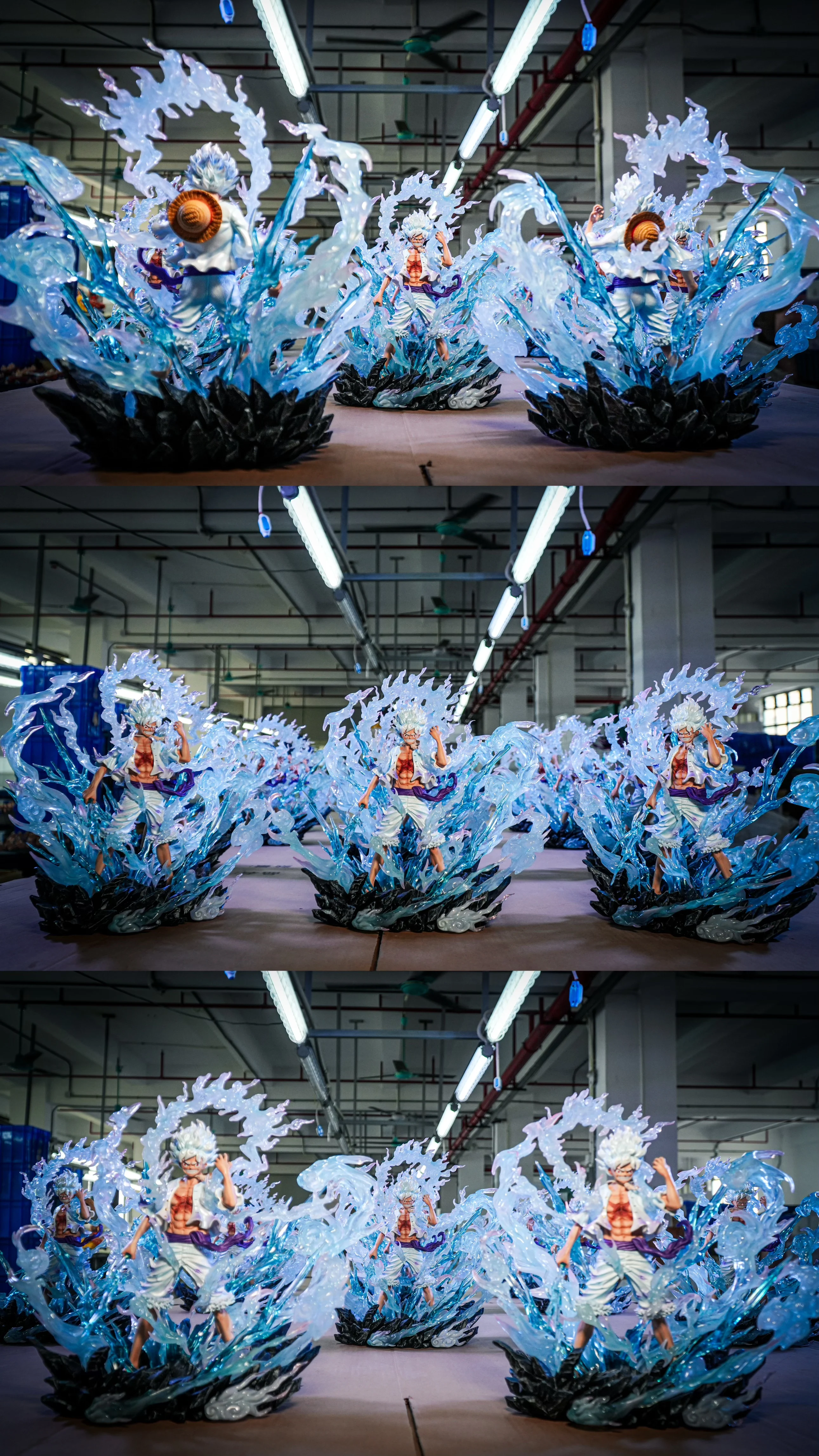 JT Studio One Piece Nikalu Flying Super knap standbeeldmodel - explosief handgemaakt ornament op vijf niveaus met speciale effecten