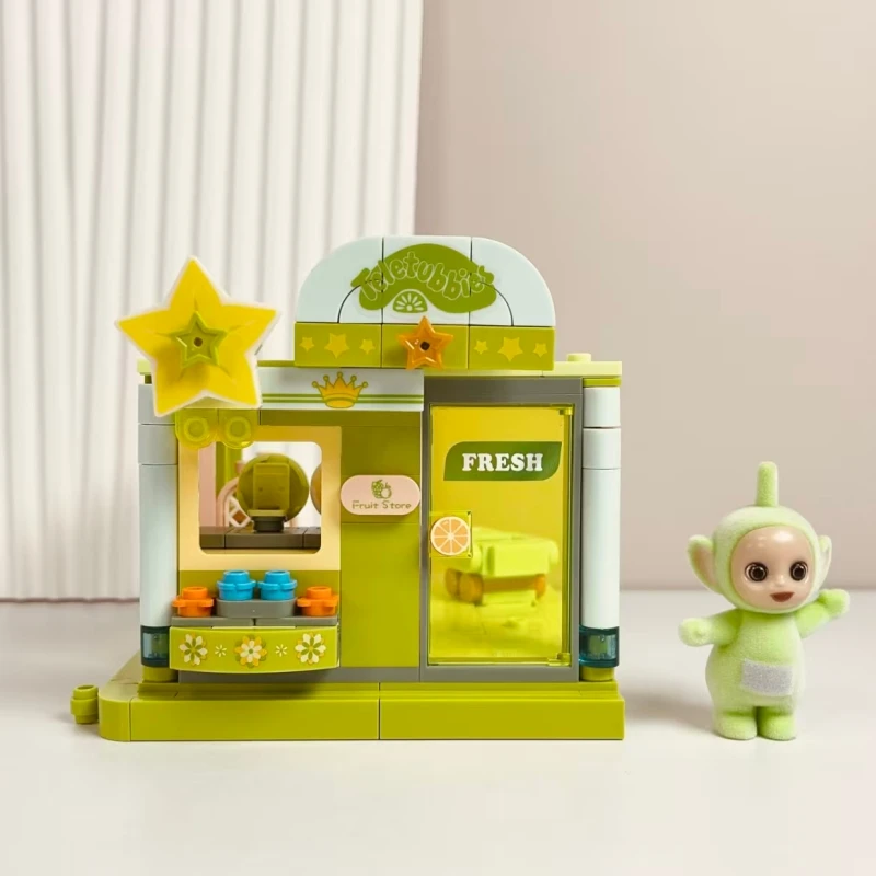 جاكي اللبنات تليتبيز الكرتون تينكي وينكي بو الحلوى متجر الشارع المشهد نموذج الحلي الجمعية لعبة جمع هدية #5