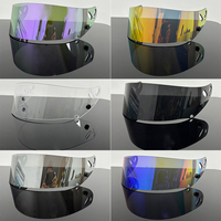 Motorcycle Helmet Visor For Arai GP-7 GP7 Rally Racing Kart Racing Helmet Visor goggles plating silver red Replacement Lens