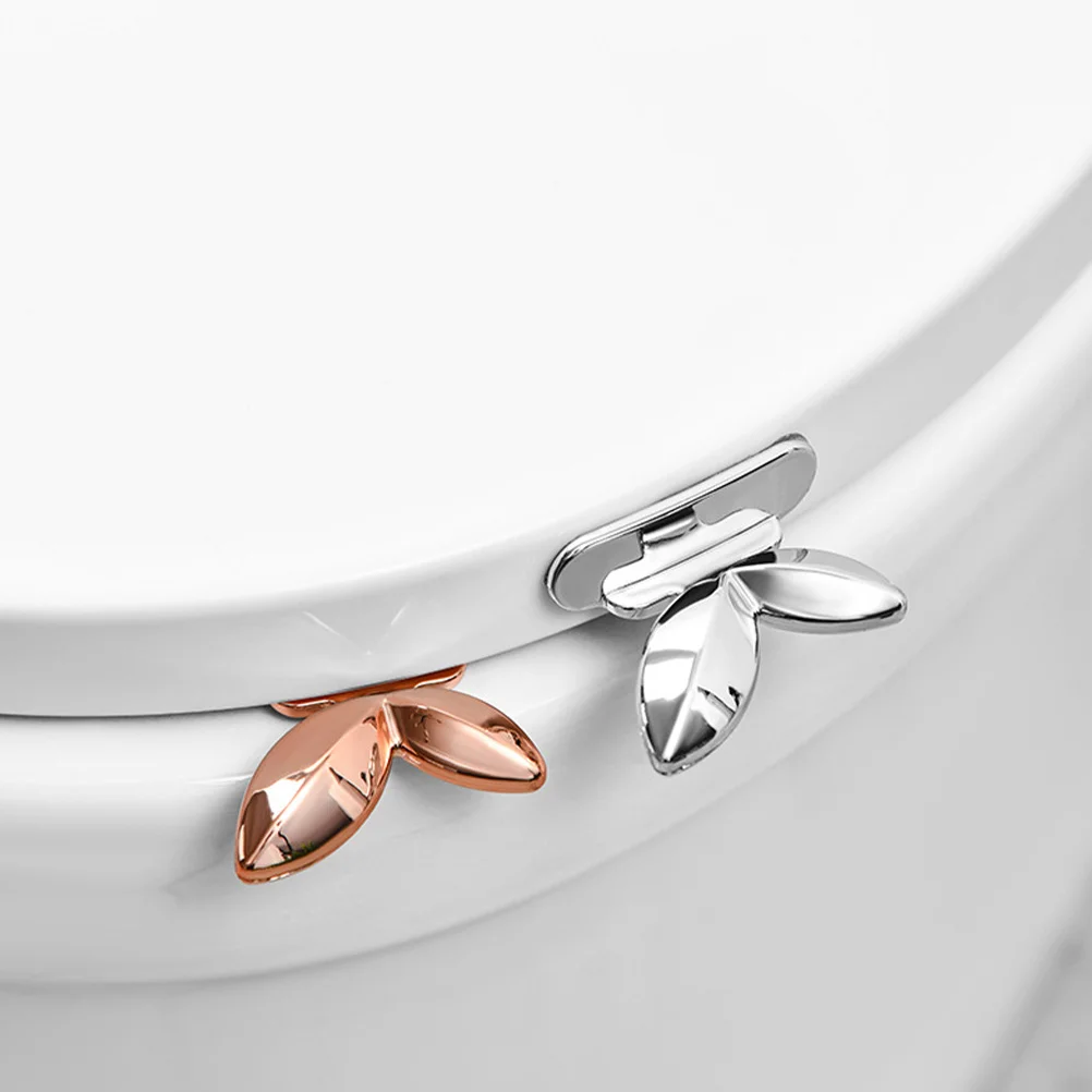 

6pcs Toilet Seat Lifter Handle Rose Gold Adhesive Bathroom Tool For Toilet Lid Cover Lift Modern Simple Design Lavatory Supplies