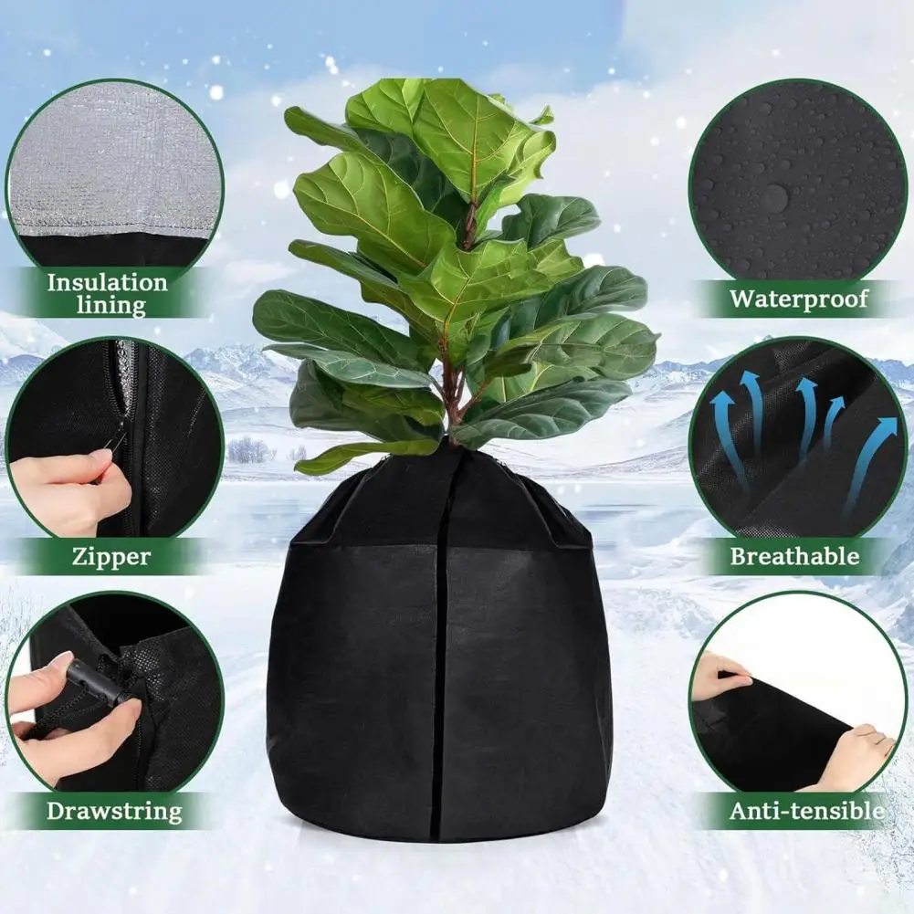 Plant Cover Sunlight Penetration Plant Cover Winter Plant Set Anti freeze Insulation Film Proof for Indoor