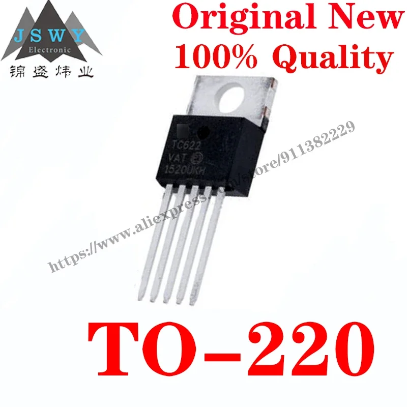 10 PCS TC622VAT TO-220 sensor temperature sensor board mount temperature sensor ICchip the for PCB arduino Free Shipping TC622