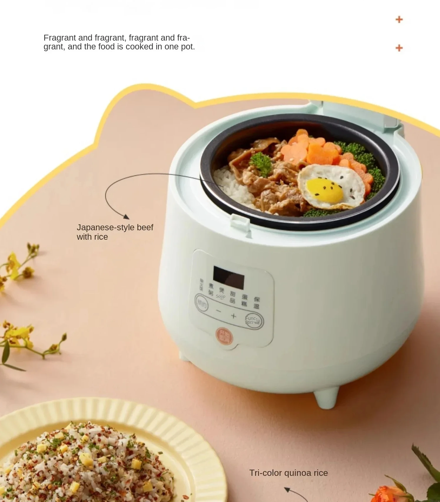 Little Bear Mini Rice Cooker 1-2 People Use Multi-functional Rice Cooker To Cook In Dormitory