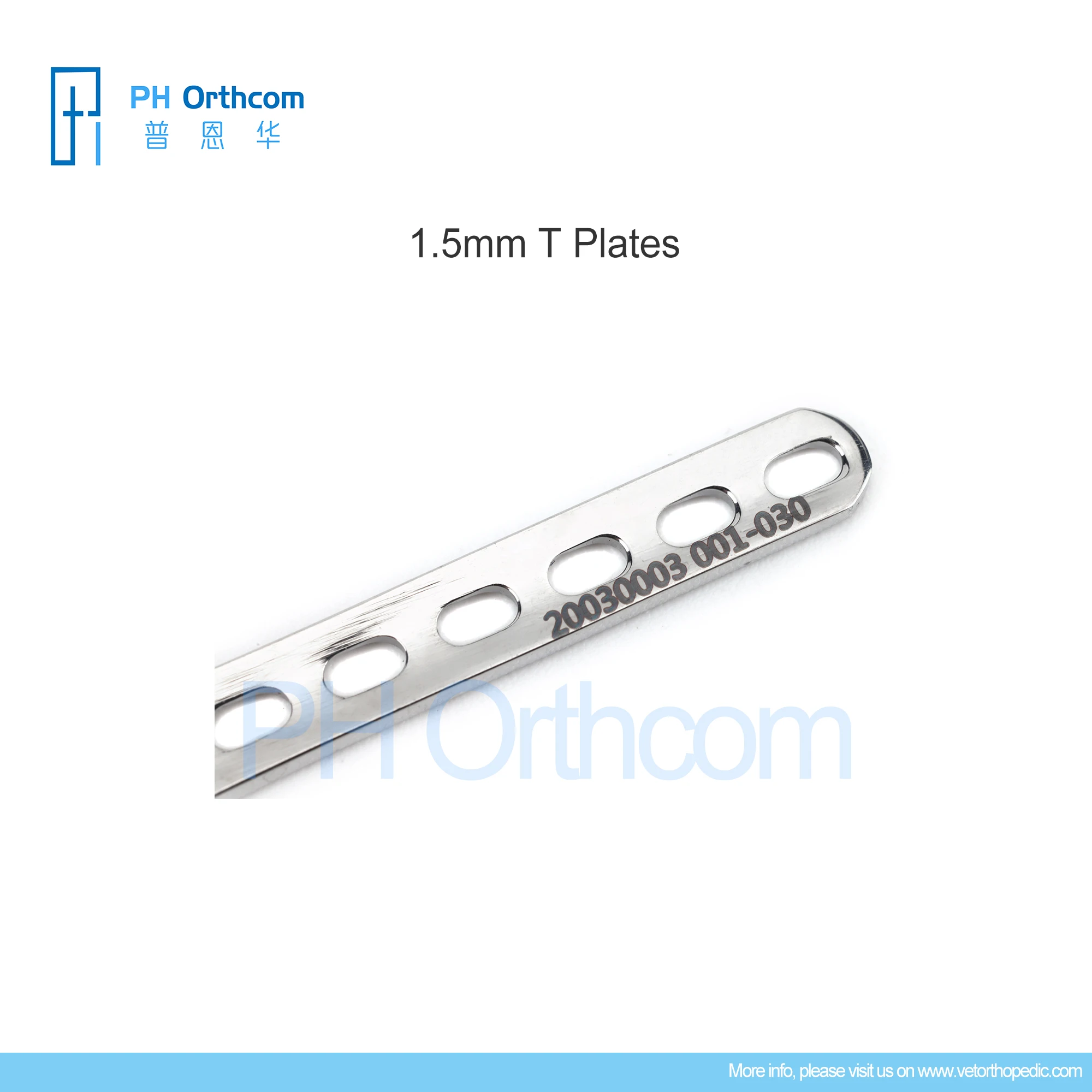 Imagem -05 - Instrumentos Cirúrgicos Ortopédicos Placa t Veterinária Pet Mascotas Implante Suprimentos Médicos 1.5 mm Aço Inoxidável