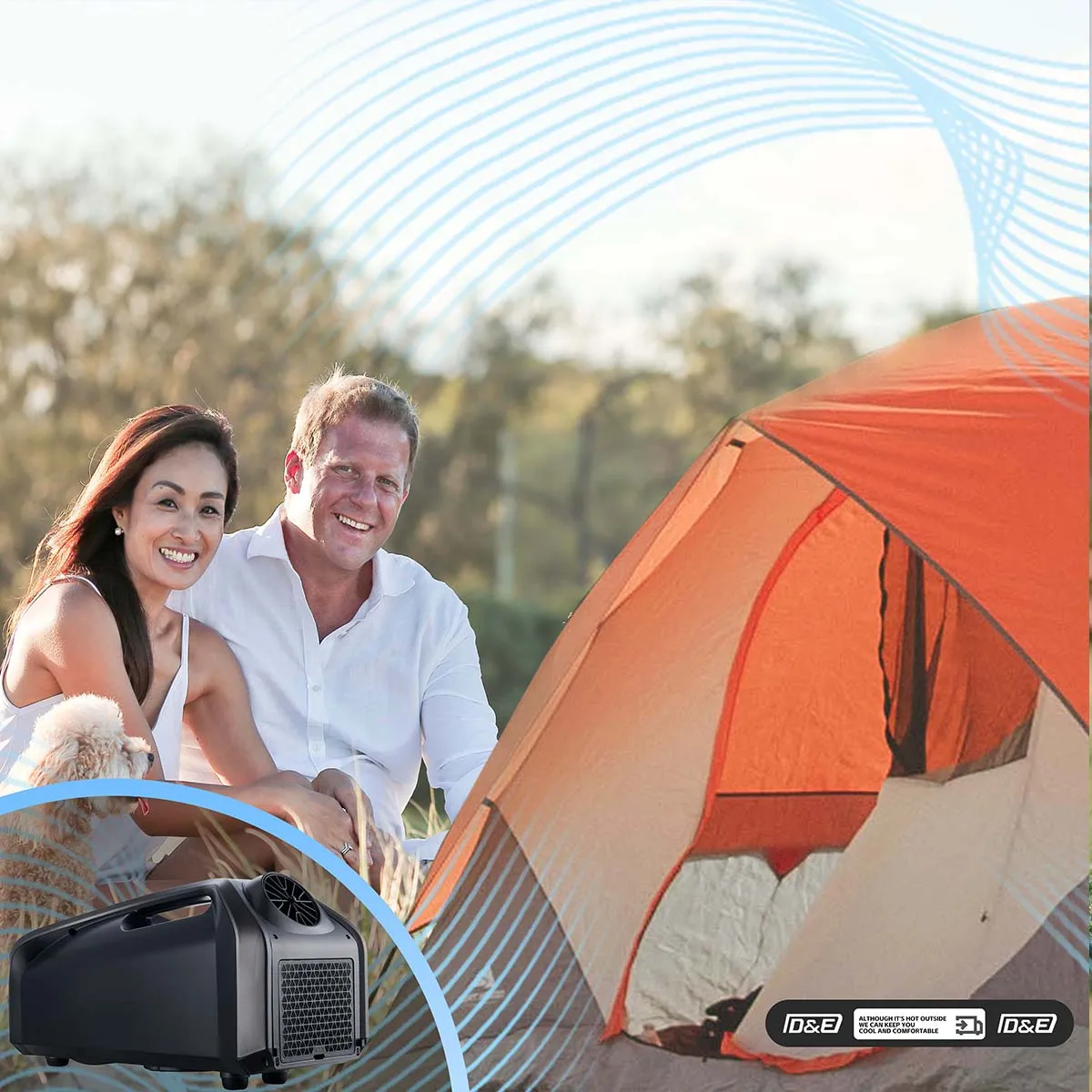 مكيف هواء محمول بتصميم جديد مع تصميم عالي الجودة للاستخدام في الهواء الطلق للتخييم #5