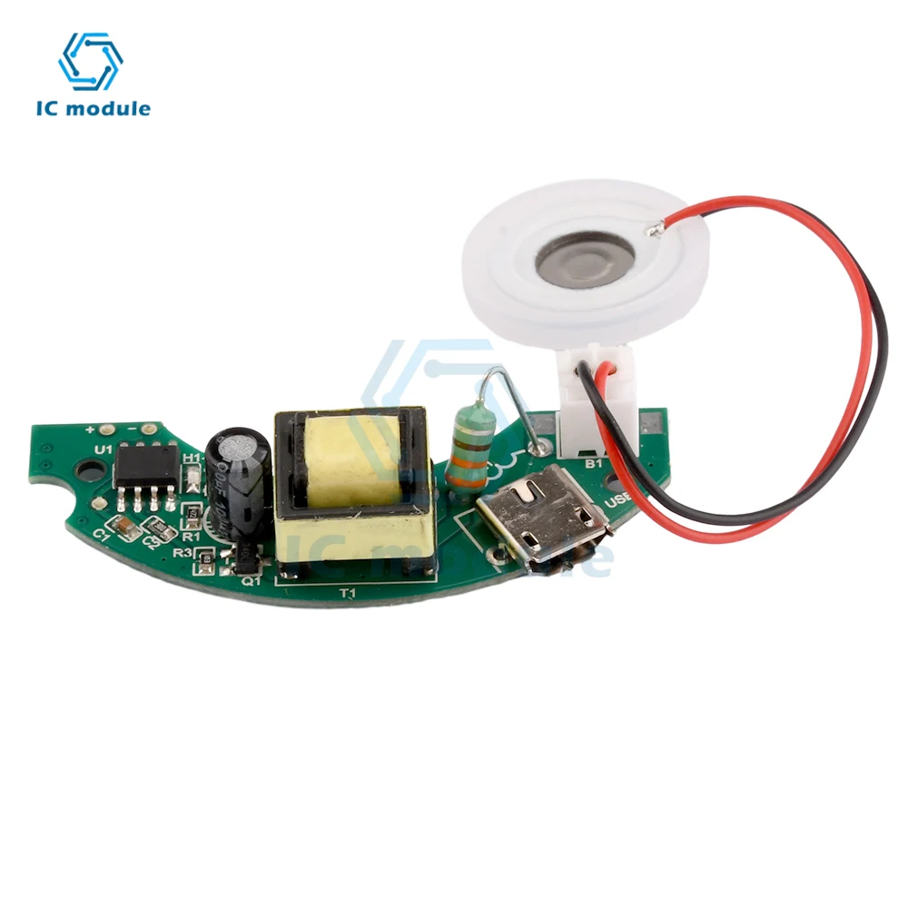 2W Micro USB Humidifier Circuit Board 108khz Driver Board Atomizer Circuit Board 5V Control Board PCB Motherboard