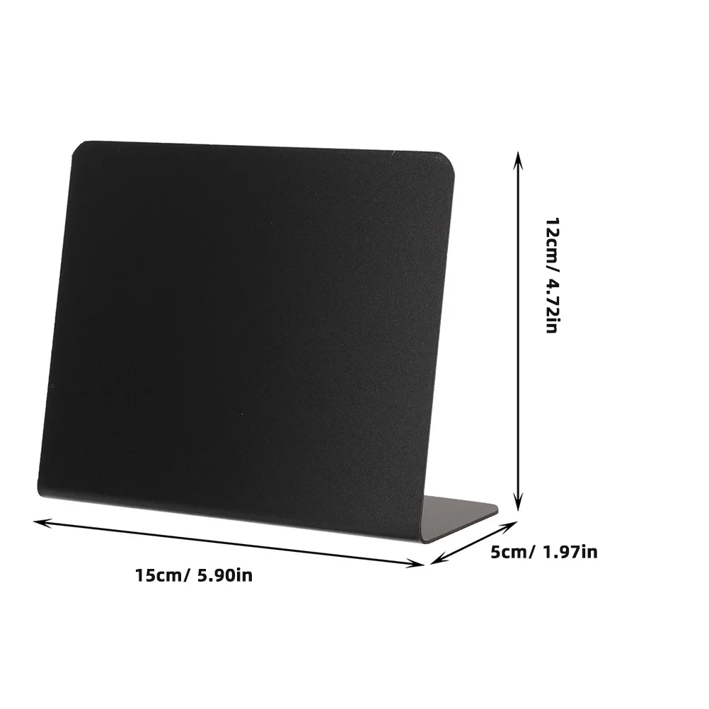 12Pcs Mini Blackboard Food Labels PVC Writing Chalkboards Desktop Signs Message Boards for Restaurant Buffet