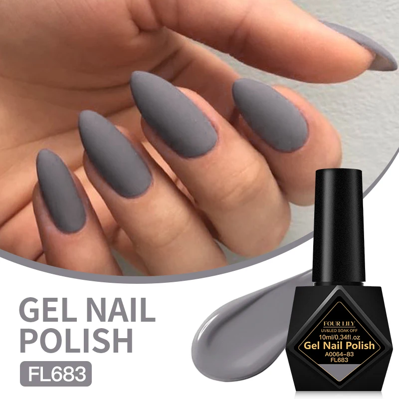 10 ml Vier Lelie 162 Kleuren Nagel Gel Polish Semi Permanente Nail Art Manicure Losweken LED UV Gel nagel Levert Art Vernis