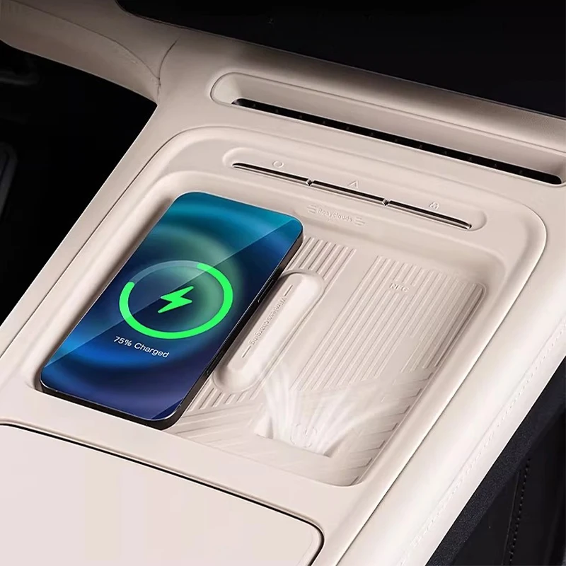 Silicone Wireless Charging Mat for NIO ES6 EL6 2025 – Center Console Non-Slip Pad