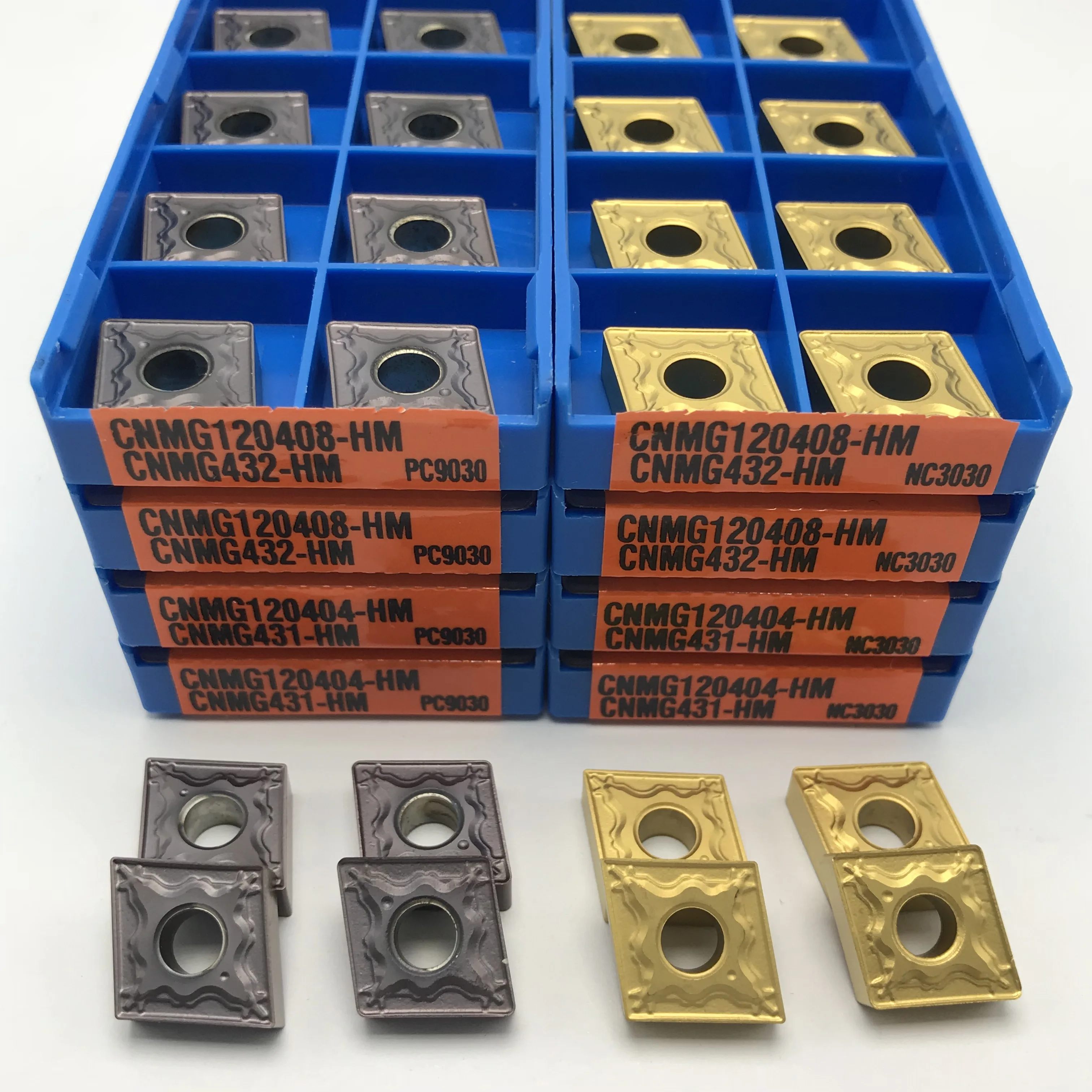 CNMG120404 CN120408 HM PC9030/NC3030 Carbide Inserts External Turning Tools Steel Processing CNC Cutting Lathe Turning Inserts