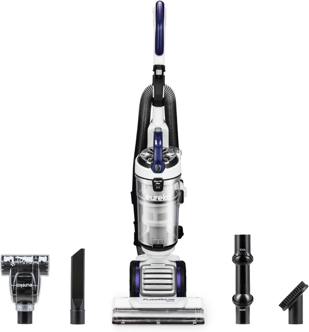 

Eureka FloorRover Bagless Upright Pet Vacuum Cleaner, Suctionseal, Swivel Steering for Carpet and Hard Floor