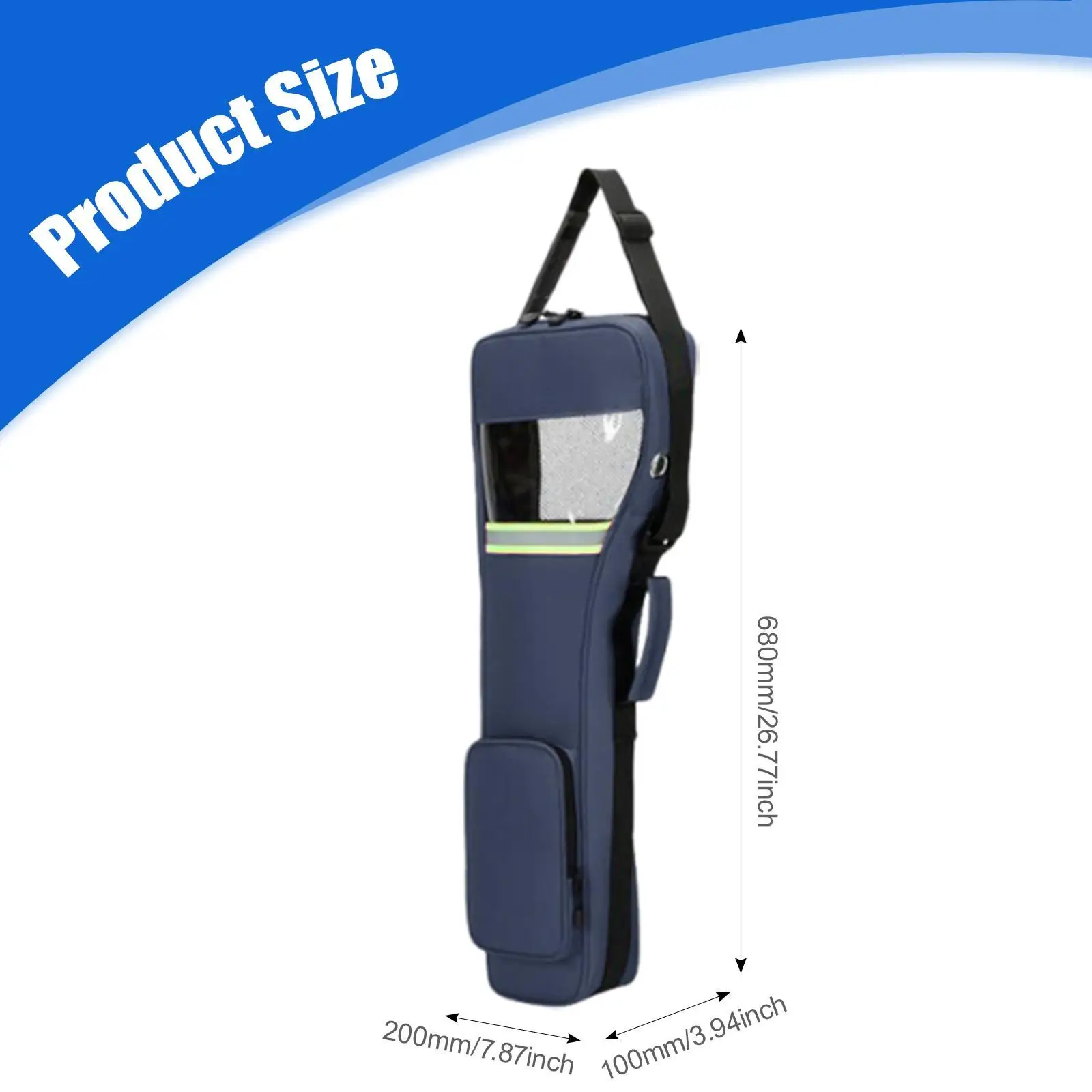 O2 خزان حقيبة كتف أكسفورد قابل للتعديل حزام الكتف اسطوانة حامل الناقل الحقيبة للملحقات السفر في حالات الطوارئ في الهواء الطلق