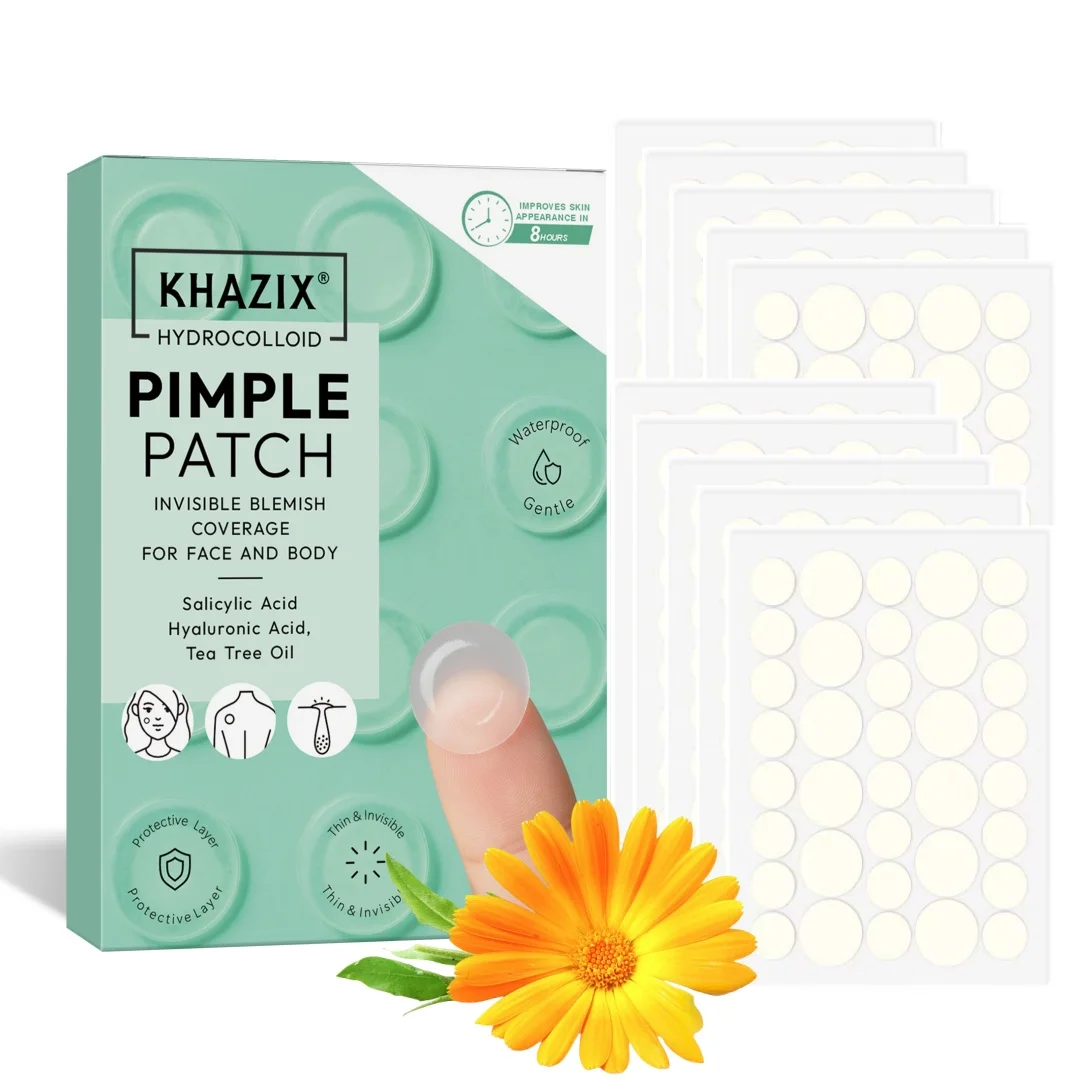 KHAZIX Hydrocolloid Acne Patch, 360 pieces/box, invisible coverage, deep cleansing, universal, thin and breathable.