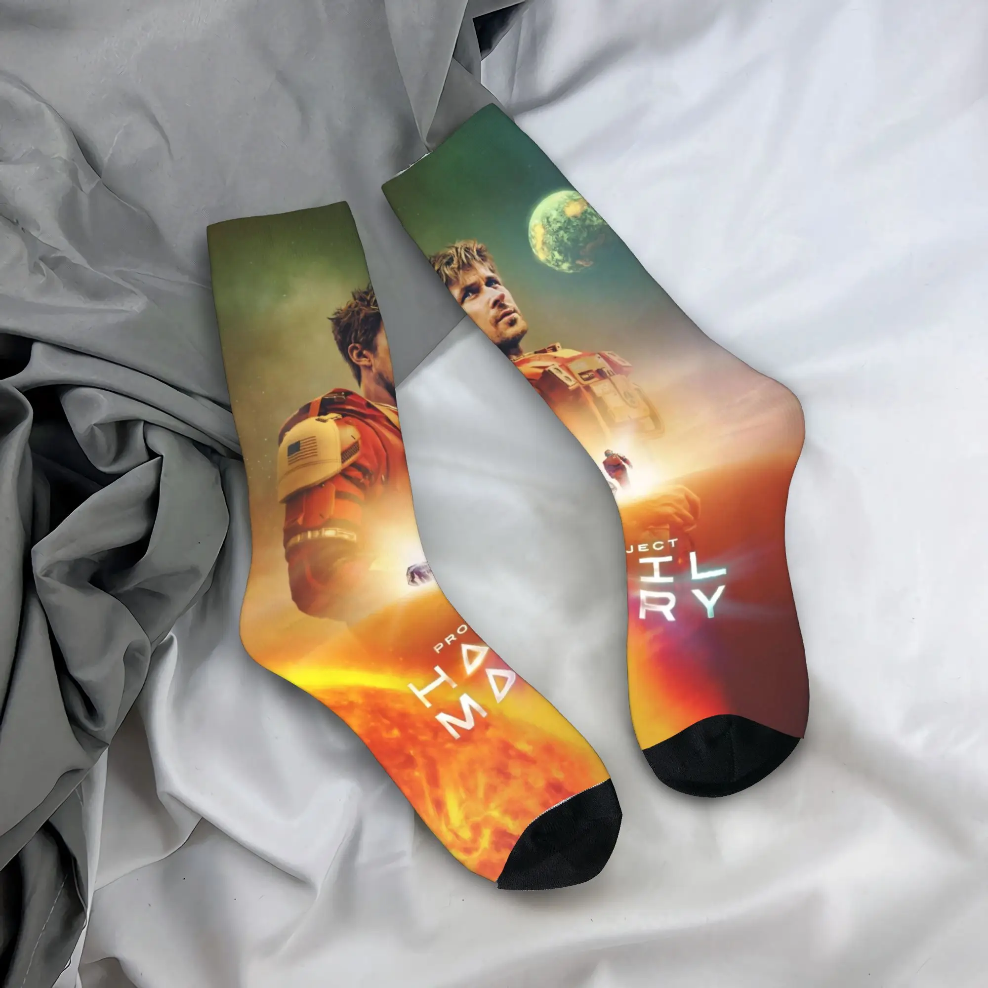Project Hail Mary Movie 2026 Printing Dress Socks Stuff for Sports Wear Breathable  Dress Socks
